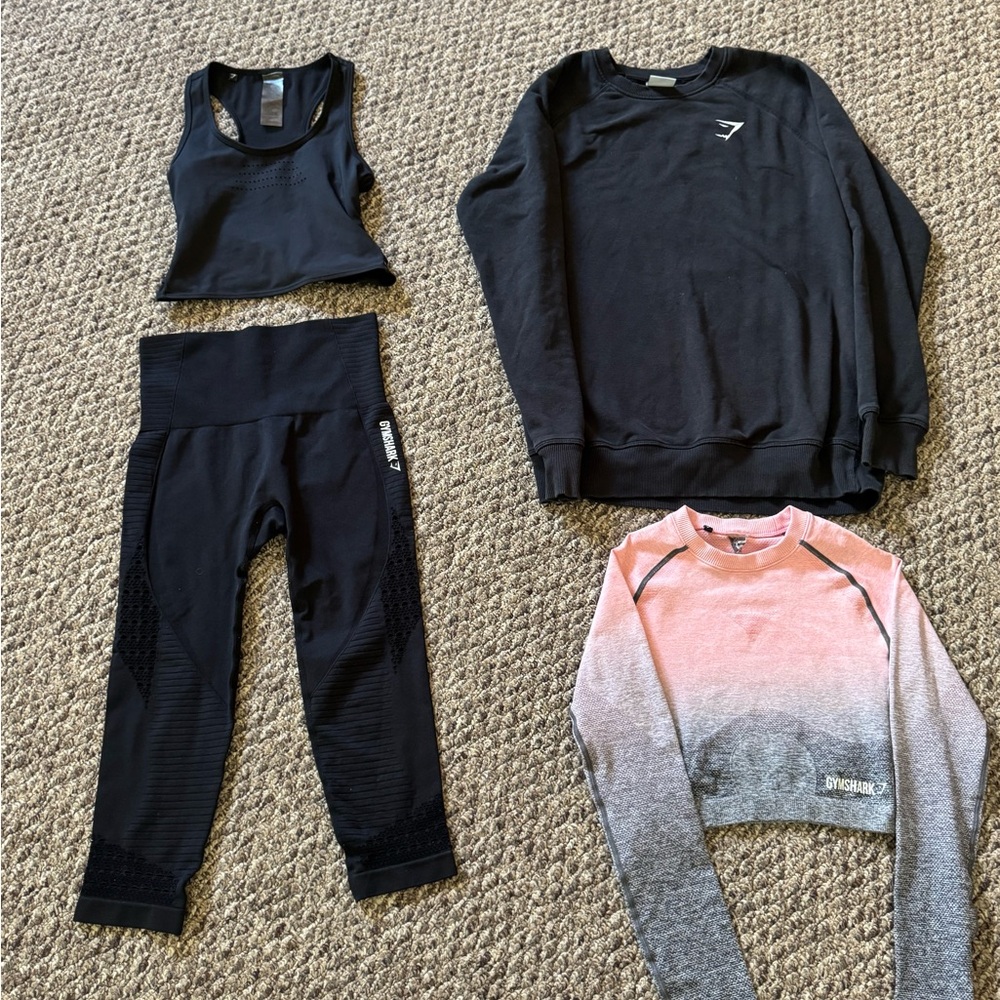 Gymshark Black and Pink Ombre Activewear Collection